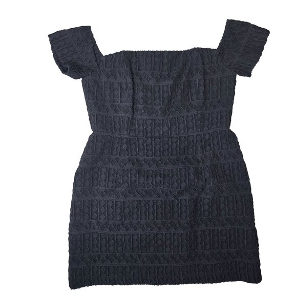 wilhelmina off the shoulder long sleeve dress Kira Bead Embroidered Mesh Off Shoulder Long Sleeve Mini Dress